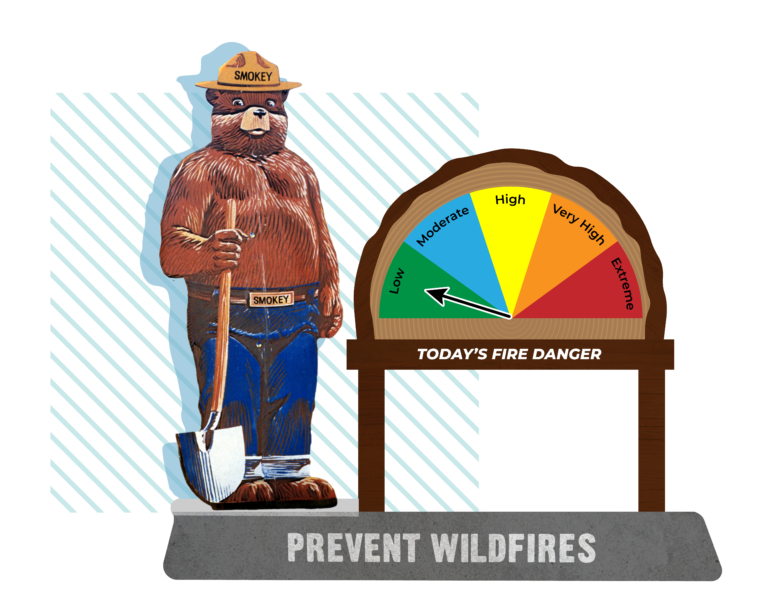 Fire danger level is low today